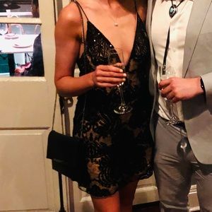 Free People Night Shimmers Mini Dress